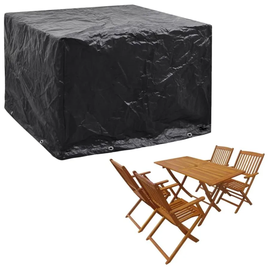 

Garden Furniture Cover Black Polyethylene 48 x 44 x 38.6 in