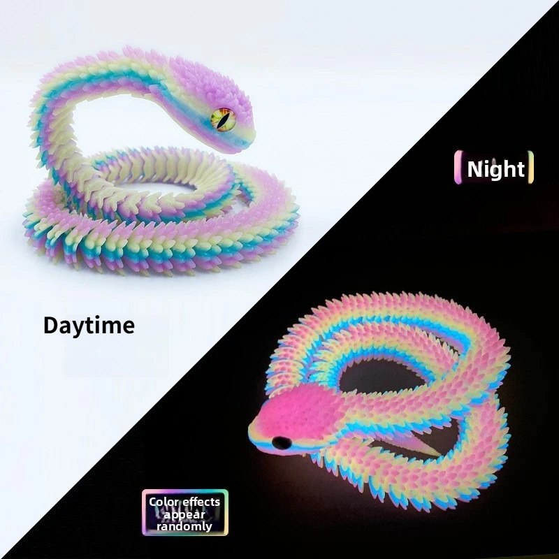 Hot-selling Viper Handicraft Ornament 3D Printing Creative Figure Car Ornament Fake Snake