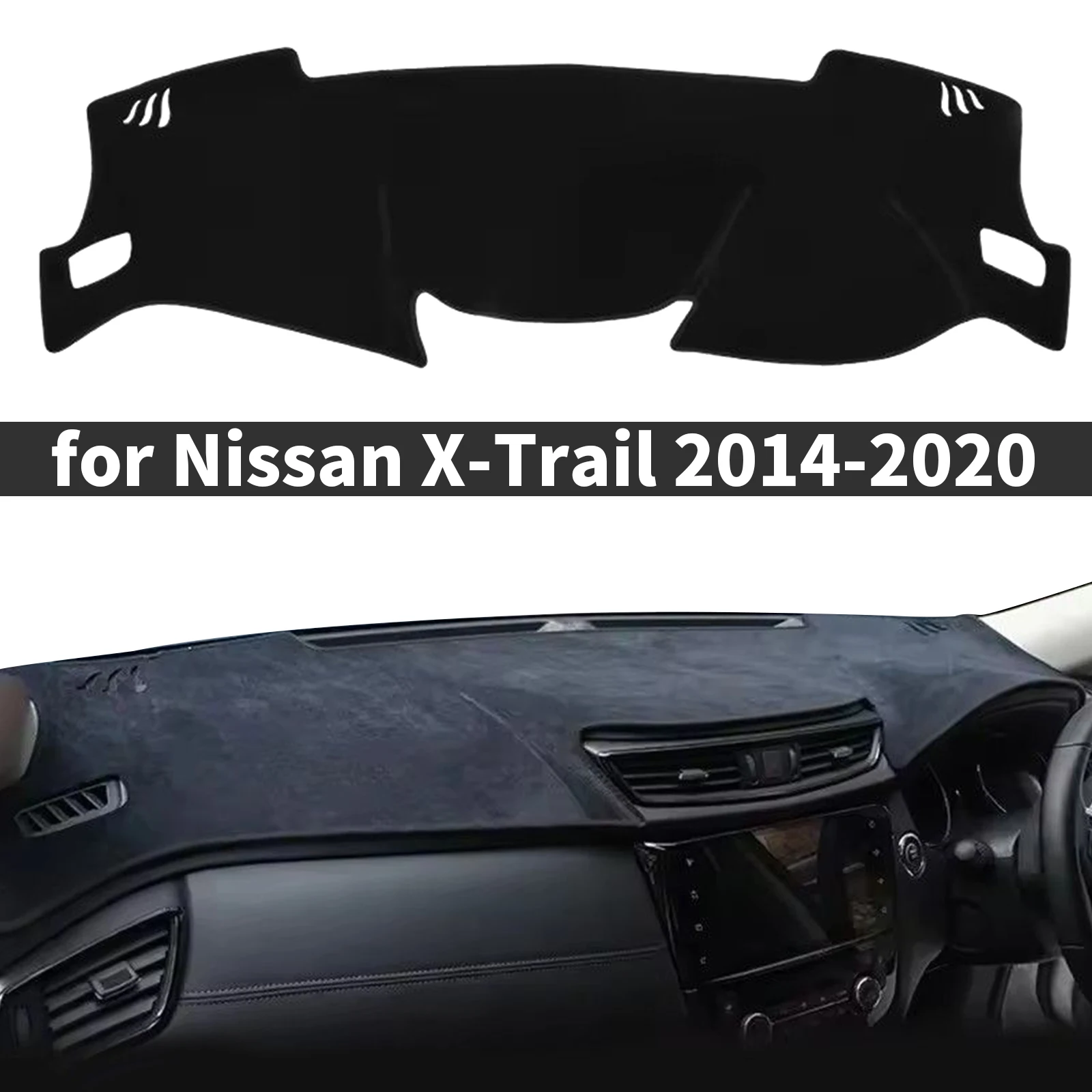 

fit for Nissan X-Trail T32 2020-2014 Vehicle Specific Fit Car Dashboard Cover Mat Custom Anti-Glare UV Protective Dashmat