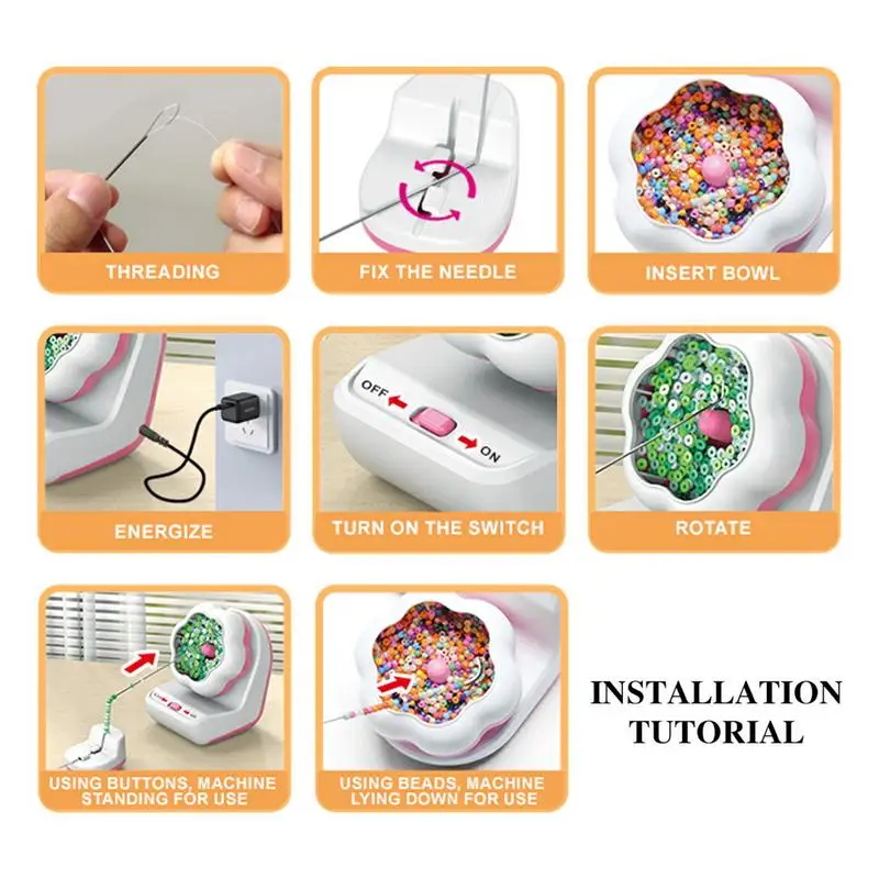 Electric Bead Spinner For Jewelry Making Automatic Beading Machine Bead Bowl Clay Bead Spinner Bracelet Making Machine