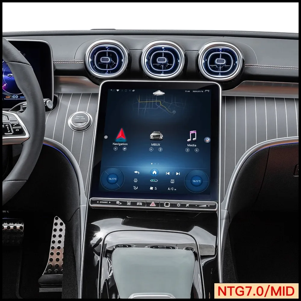 Odtopcar Carplay Draadloze Adapter Voor Mercedes Glc Klasse W206 Audroid Auto Apple Navigatie Met 10.25 Inch Touchscreen Volledig Scherm