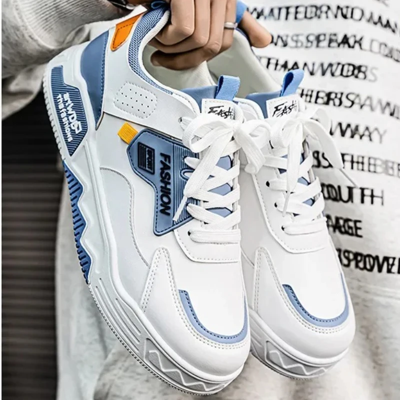 

2025 New All-in-one Fashion Leisure Sports Youth Thick Sole Fashion Shoes Small White Shoes Men's Board Shoes Light Mens