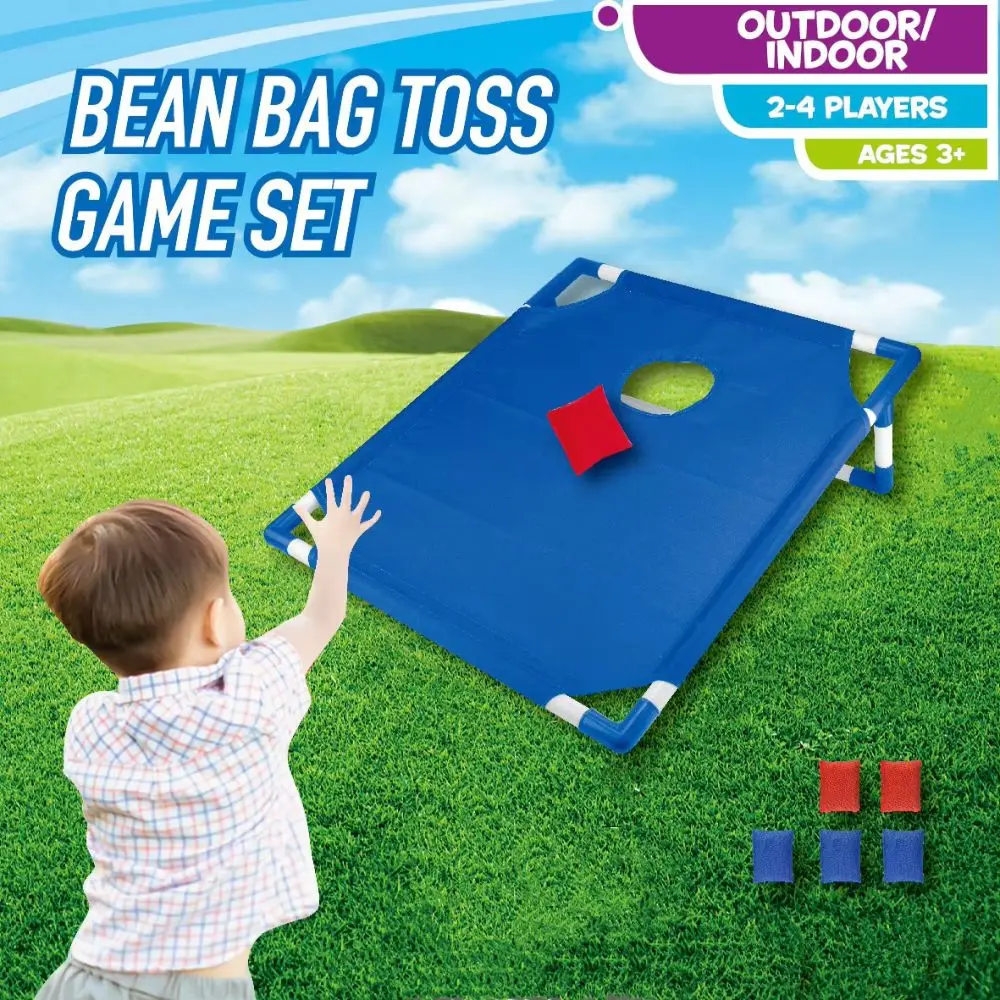 Set di cornhole da lancio portatile Raccolta di famiglia Tossing Bean Bag Gioco Rosso Blu Formazione Cornhole Gioco da tavolo Giocattoli sportivi