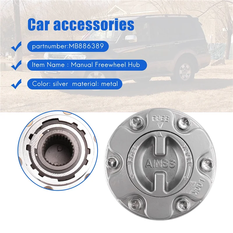 

AS-Wheel Locking Hub 28 Teeth Manuel MB886389 For MITSUBISHI Pajero Triton Pick Up L200 4X4 L300 4X4
