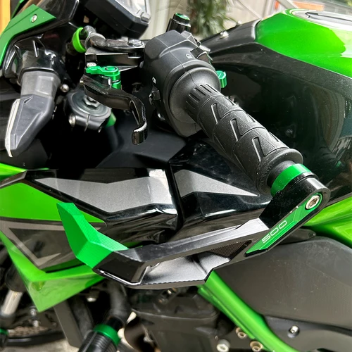 Imagen 2 del producto Para Kawasaki Ninja 500 SE Z500 Ninja 400 Z400 2018-2025 CNC manillar de motocicleta palancas de embrague de freno Protector de manos