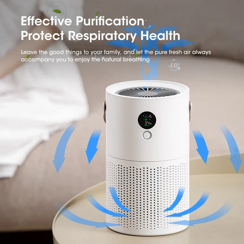 Household HEPA Air Purifier Wireless Portable Air Cleaner Adsorption Of Pm2.5 Dust Formaldehyde For Pollen Allergy Sufferers