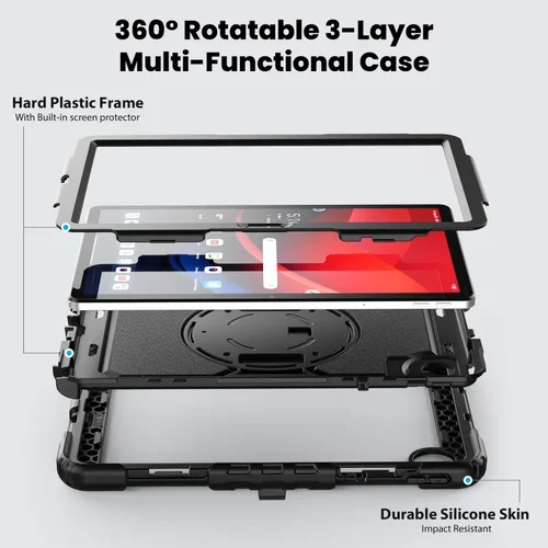 Imagen 2 del producto Funda para Lenovo Tab M11 Xiaoxin Pad 2024, funda antideslizante a prueba de golpes para Lenovo M9 9,0 TB310 M8 8,0 Gen 4 TB300XU 2023