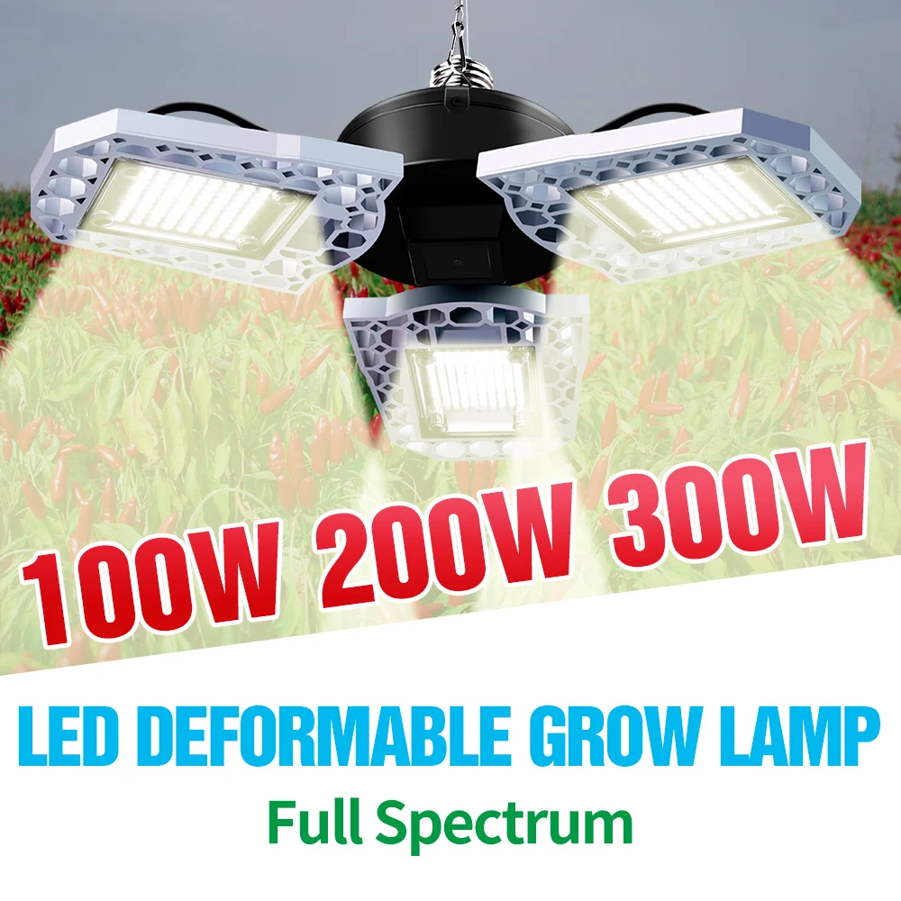 

E27 Deformable Plant Grow Lamp Full Spectrum Phyto Led Bulb LED Sunlike Light Hydroponic Lamp Greenhouse Seeds Flower Fitolamp