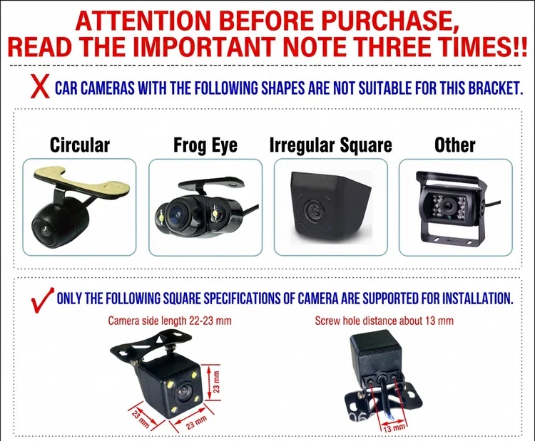 Car Rear View Camera Bracket License Plate Light Housing for Hyundai Elantra Tucson Sonata 8 Accent for Kia K3 Forte Sorento