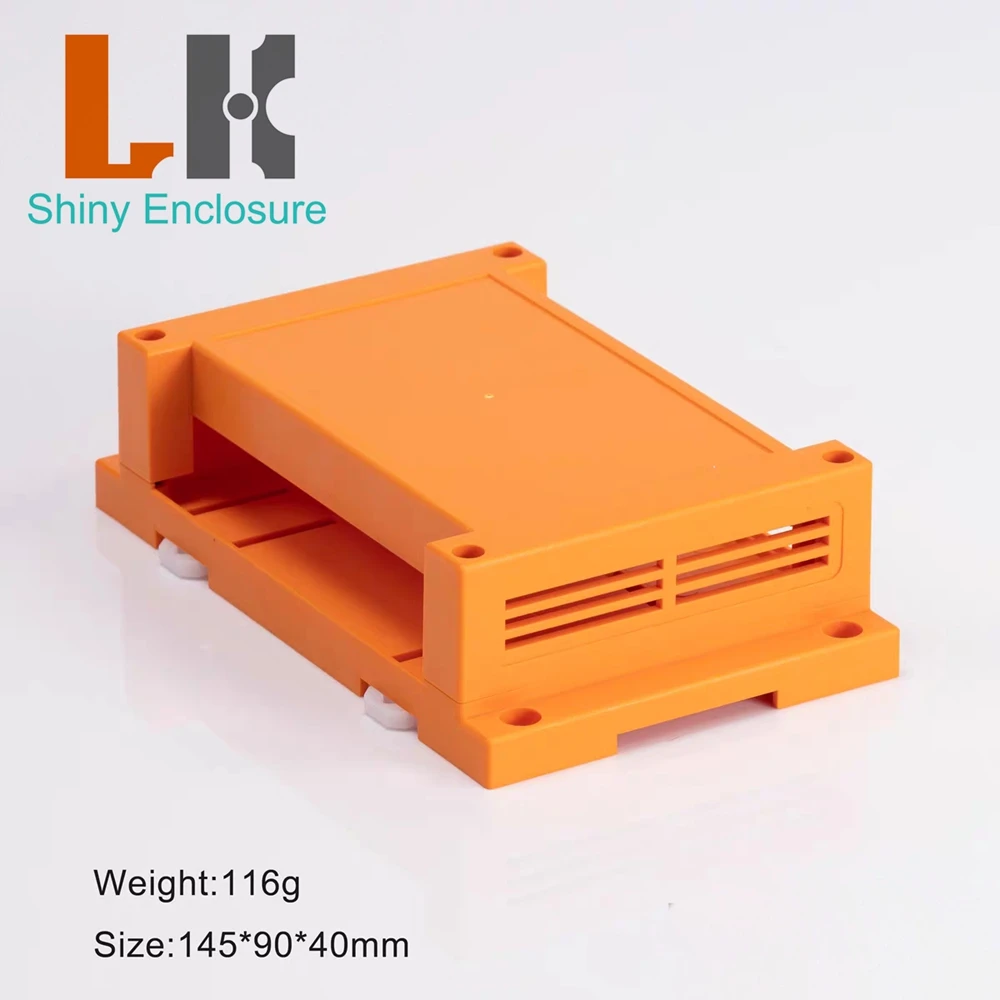 145x90x40mm Flame Retardant Din Rail Enclosure Electronic Junction Box DIY Plastic Small Plastic Box Power Distribution Box