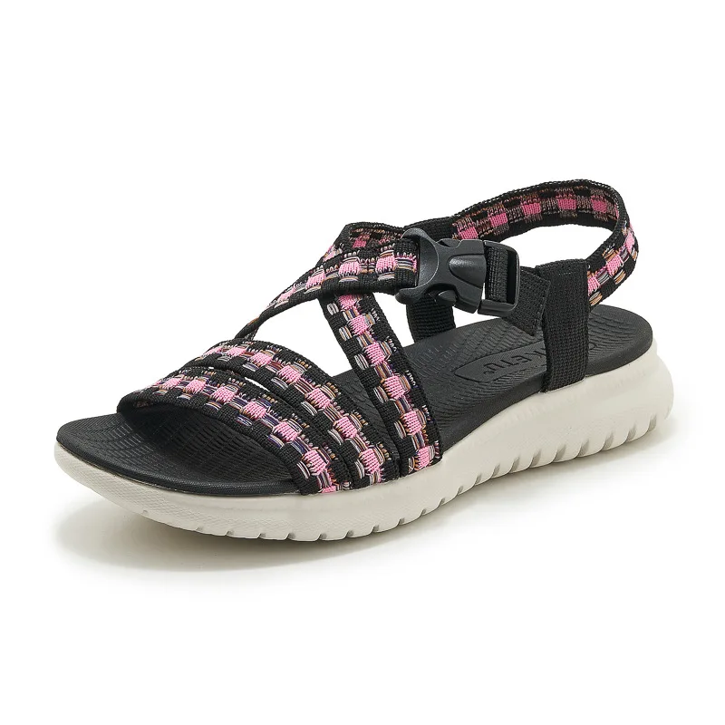 

2025 Summer Casual Sandals Women's Ethnic Style Comfortable Large Beach Shoes