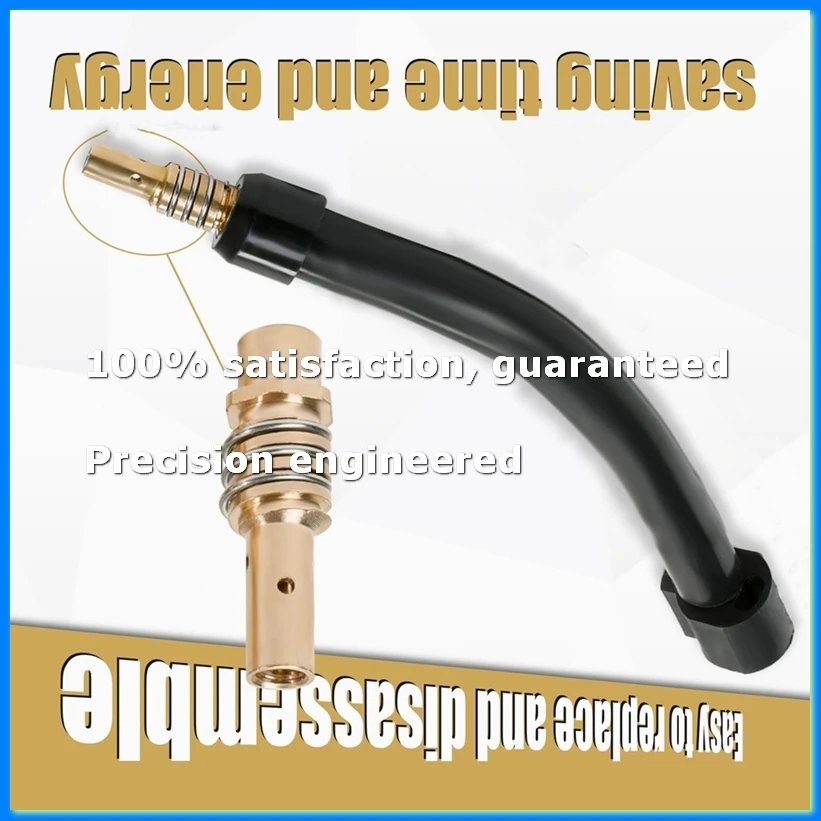 Flexible Mig Welding Neck, Flexible Mig Extension,030inch M6 Nozzle Holder Diffuser and Guard and Torch Neck for MB15-A23R