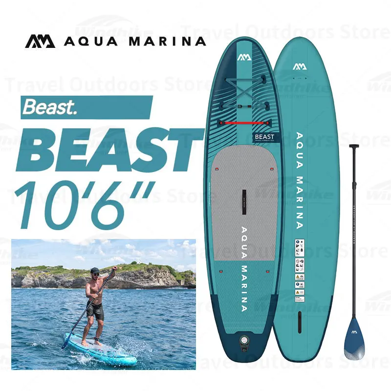 

AQUA MARINA Upgrade BEAST SUP Surfboard with Carbon Fiber Paddle 320cm Inflatable Stand Up Paddle Board All-Around SUP Surfboard