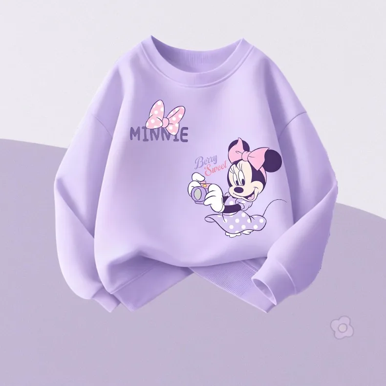 2026 Herbst Neue Mädchen Freizeit-Sweatshirts Kinder O-Ausschnitt Hoodies Cartoon-Druck Kinder Langarm-Oberteile Atmungsaktive Sportkleidung – Detail 9