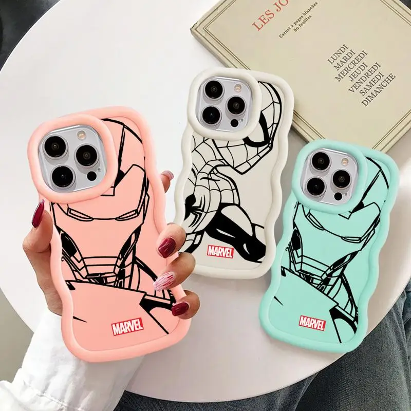 Marvel Ironman Spiderman Phone Case for Realme 11 4G5G 11Pro5G 125G 12Plus 12ProPlus C11 C12 C21Y C25 C25S C25Y C30 C30S C35 C55