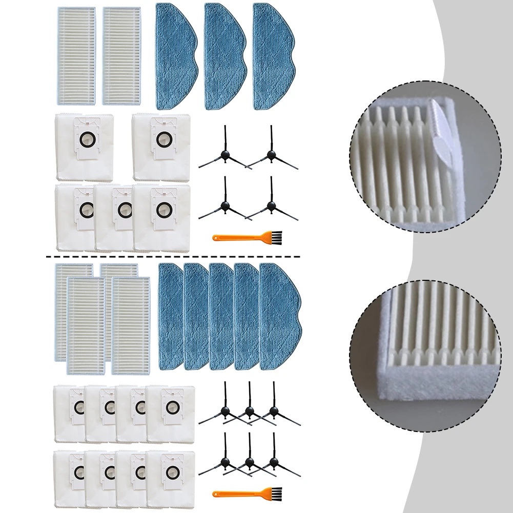 Filter Mop Cloth Dust Bag Side Brushes For EZVIZ RE4 Plus / RE5 Plus Vacuum Cleaner Household Appliance Accessories