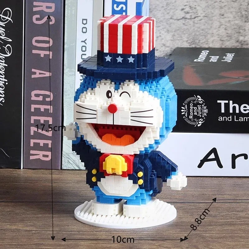 BALODY Doraemon building block clothing cos model kawaii children\'s toys small particle assembled hand-made birthday gift