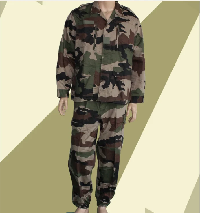 Uniforme de camuflaje francés para hombre, traje de primavera F2, incluye chaqueta y pantalones