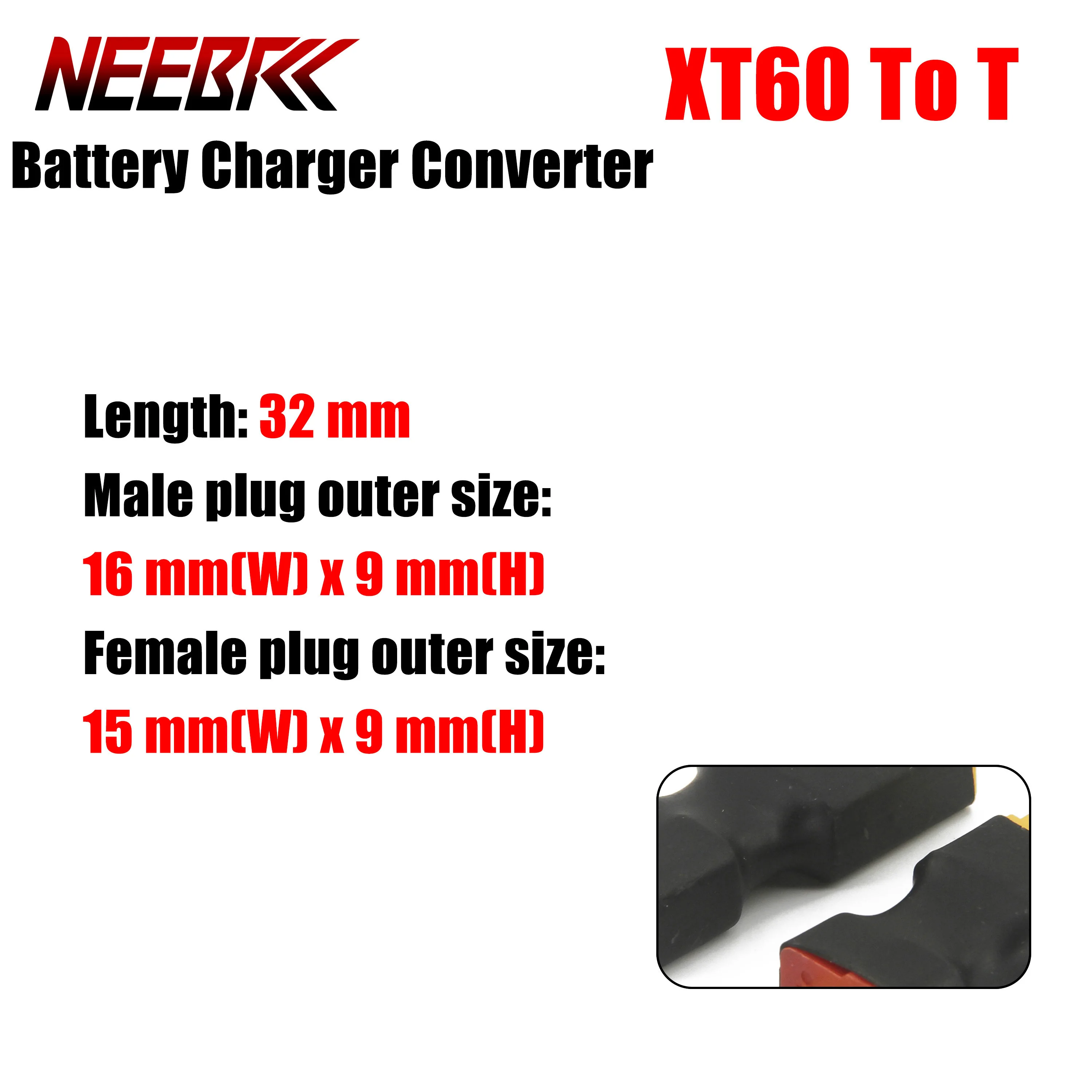 XT60 To T Plug Female Male Adapter Parallel Connector Lipo Battery Charger Converter DIY RC Car Part Plane Accessories ESC Motor