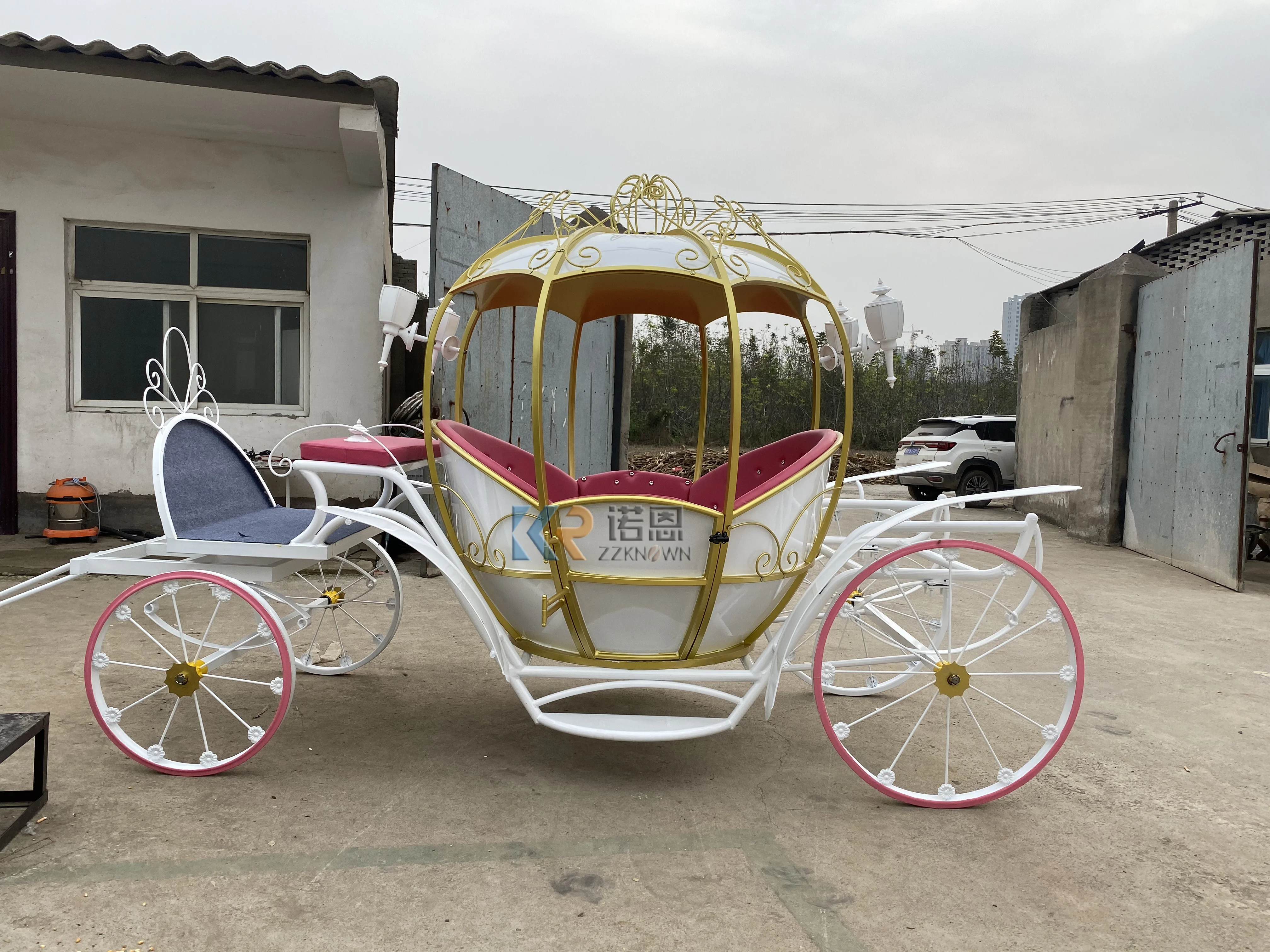 Электрическая тележка для осмотра лошадей, каретка принцессы, специально для транспортировки Золушки, для свадьбы, королевская лошадь