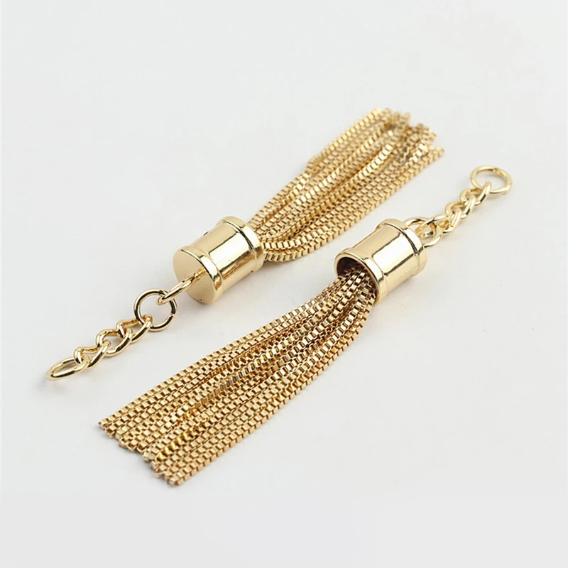 1pcs Metal Decoration Buckle Bag Pendant Tassel Keychain Purse Hardware Spring Ring Tassel With Buckle Bag Decorative Buckle DIY