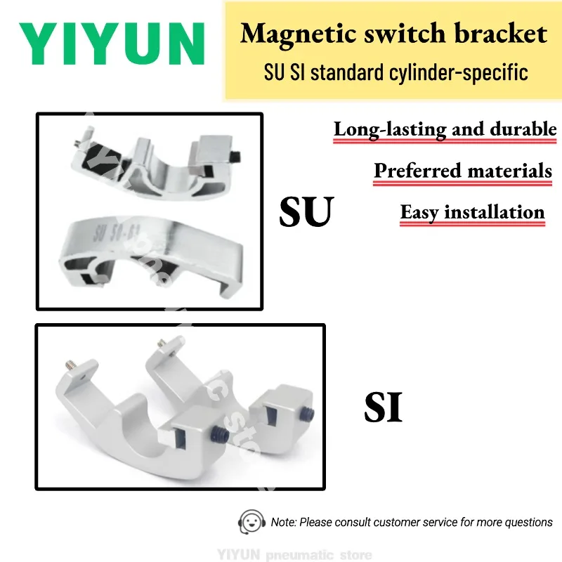 

SI32 SI40 SI50 SI63 SI80 SI100 SI125 SU32-40 SU50-63 SU80 SU100 SU125 YIYUN Magnetic switch bracket SI SU series