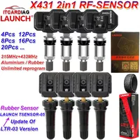 LAUNCH X431 Sensor 2 en 1 Sensor RF 315MHz/433MHz TPMS herramientas de reparación de neumáticos escáner TSGUN sensores de presión de neumáticos probador programación