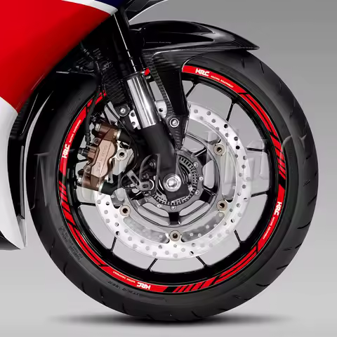 Motorcycle Wheel Sticker Stripe Rim Hub HRC Decal Accessories For CBR 1100 CBR1000RR 600RR 125 650 500R 300R 250R