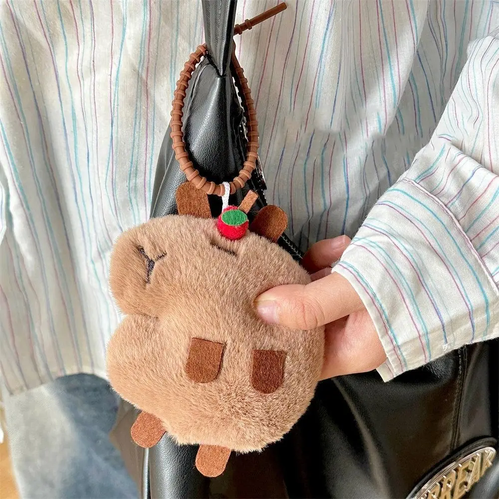 Zwierzęta brelok do kluczy z ozdobą plecak kapibara torba z pluszową zabawką wisiorek do torby biżuteria dekoracyjna DIY akcesoria rzemieślnicze