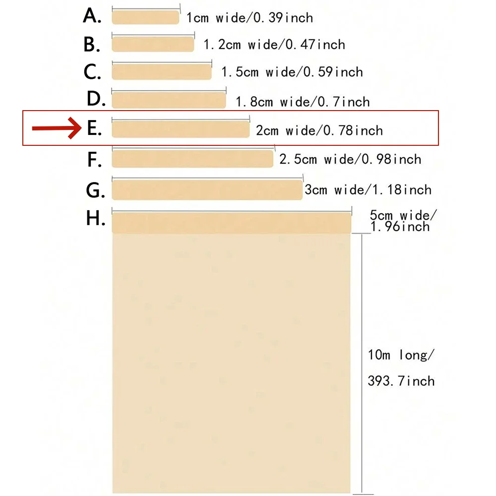 1pc10mx2cm Furniture Self-adhesive Edge Banding Tape Wood Grain for Refurbishment Cabinets Seams Repair Door Frames Wall Decor