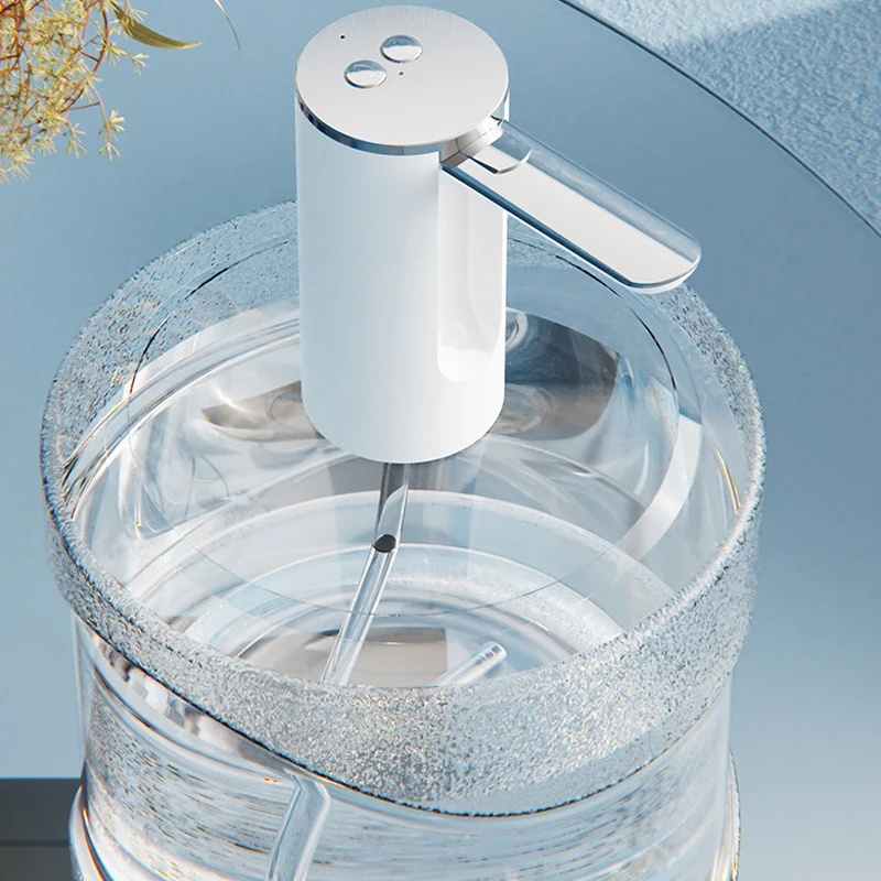 Water Pump Automatic USB Rechargeable Water Bottled Pump Folding Intelligent Quantitative Water Dispenser Pump Bottled Foy Home