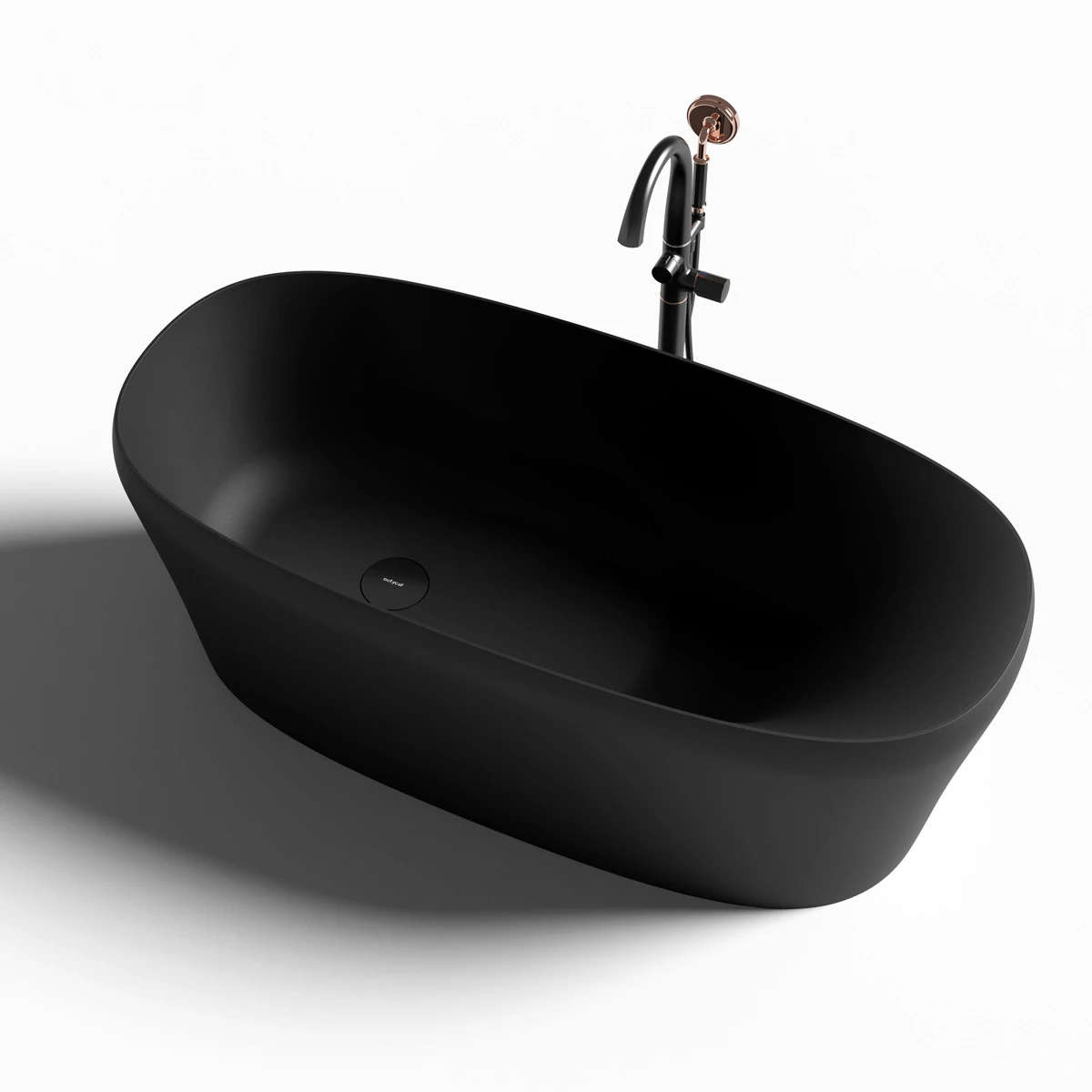 

15 Years OEM/ODM Experience Factory Offers Modern Acrylic Matte Freestanding Bathtub 1 Person Portable Good Price Bathroom