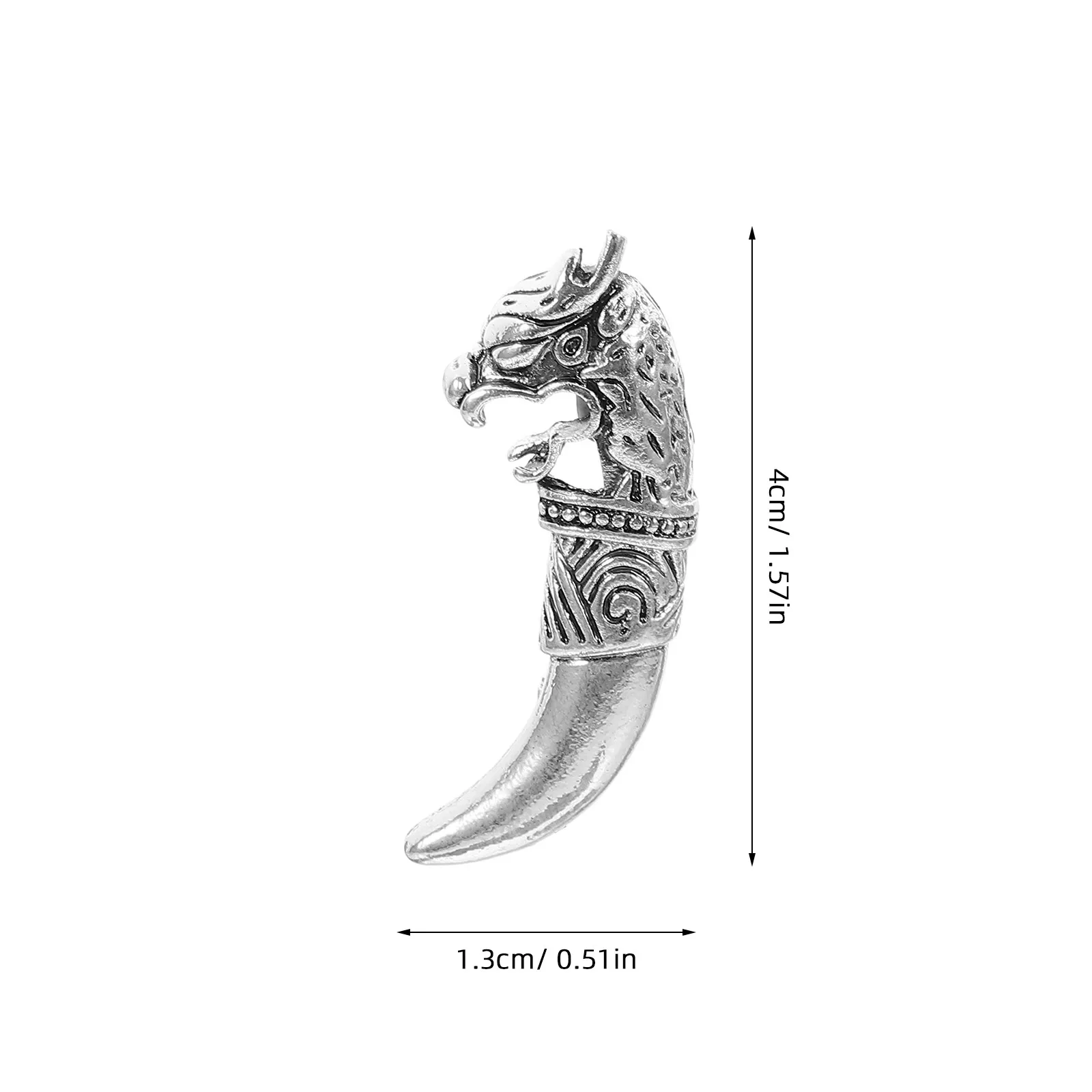 Metal Brooch Pin Wolf Head Design Vintage Lapel Pin for Suit Collar Tie Scarf Fixing Decorative Brooch Jewelry