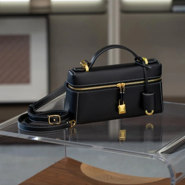 Clutch Bag Handbag Purse, Genuine Leather Cowhide Small Box Shape Top Handle Crossbody Shoulder, Fashion Elegant New, Women