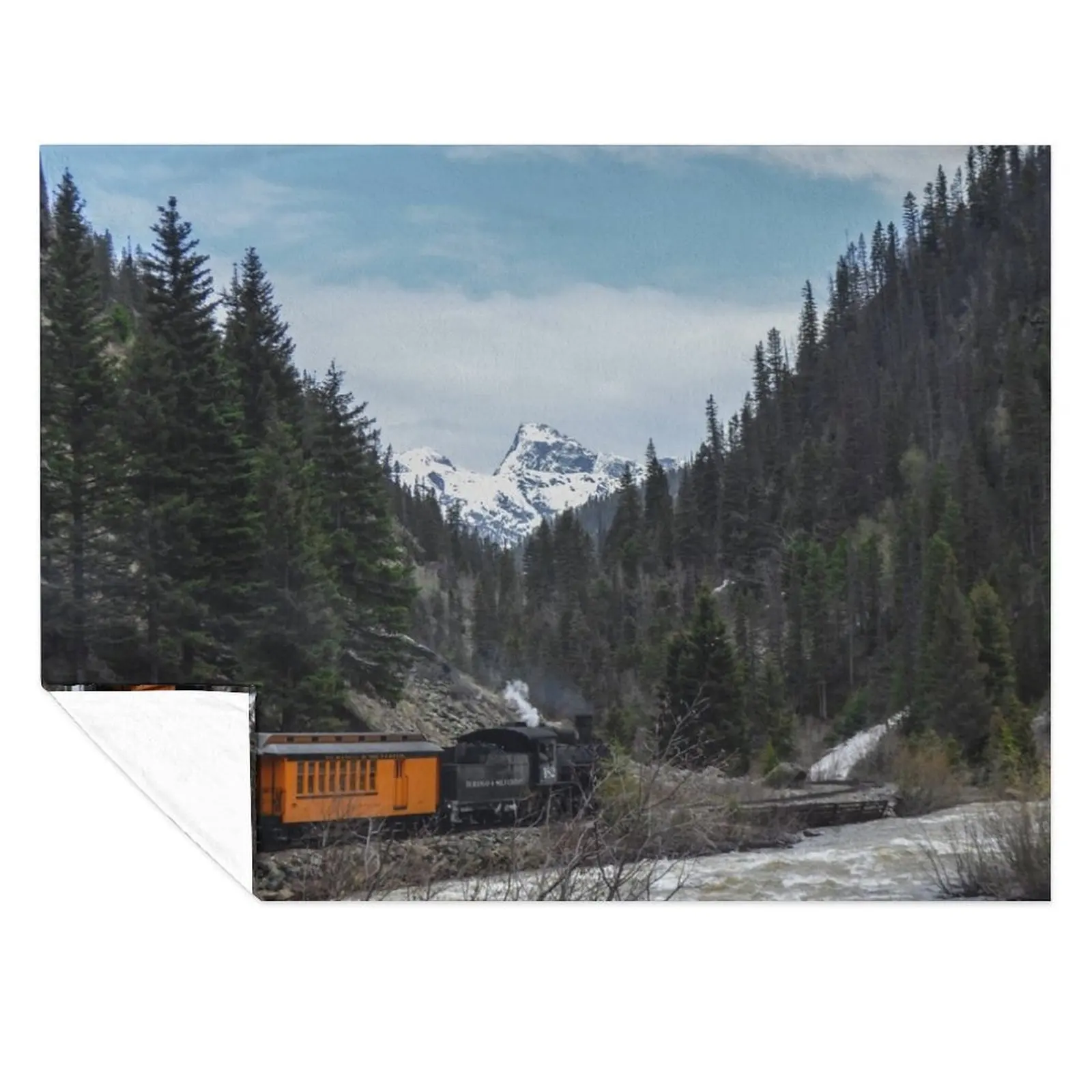 

Train in Colorado Throw Blanket Summer blankets ands Vintage Blankets