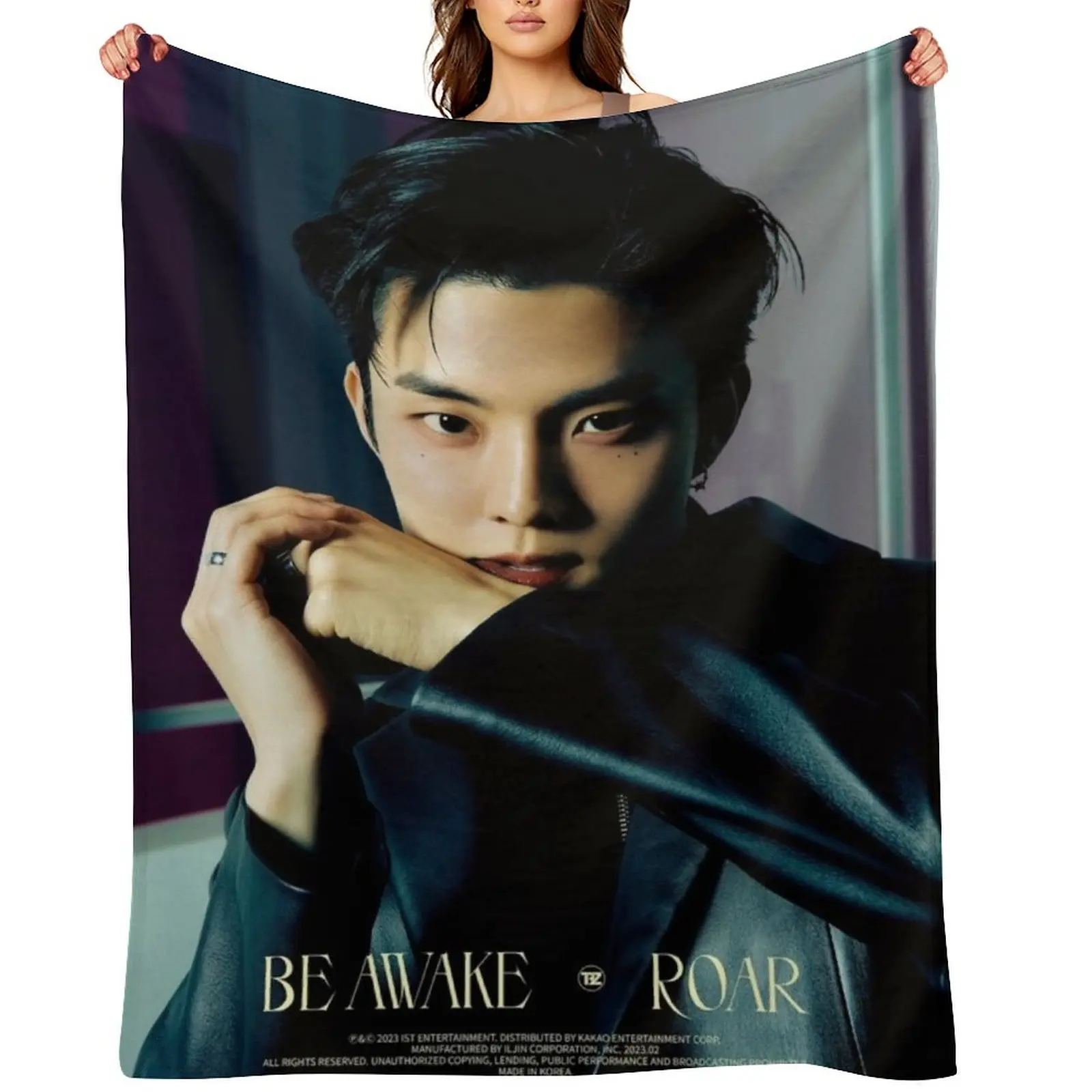 

The Boyz Q Roar Throw Blanket Warm Polar bed plaid Beach Blankets