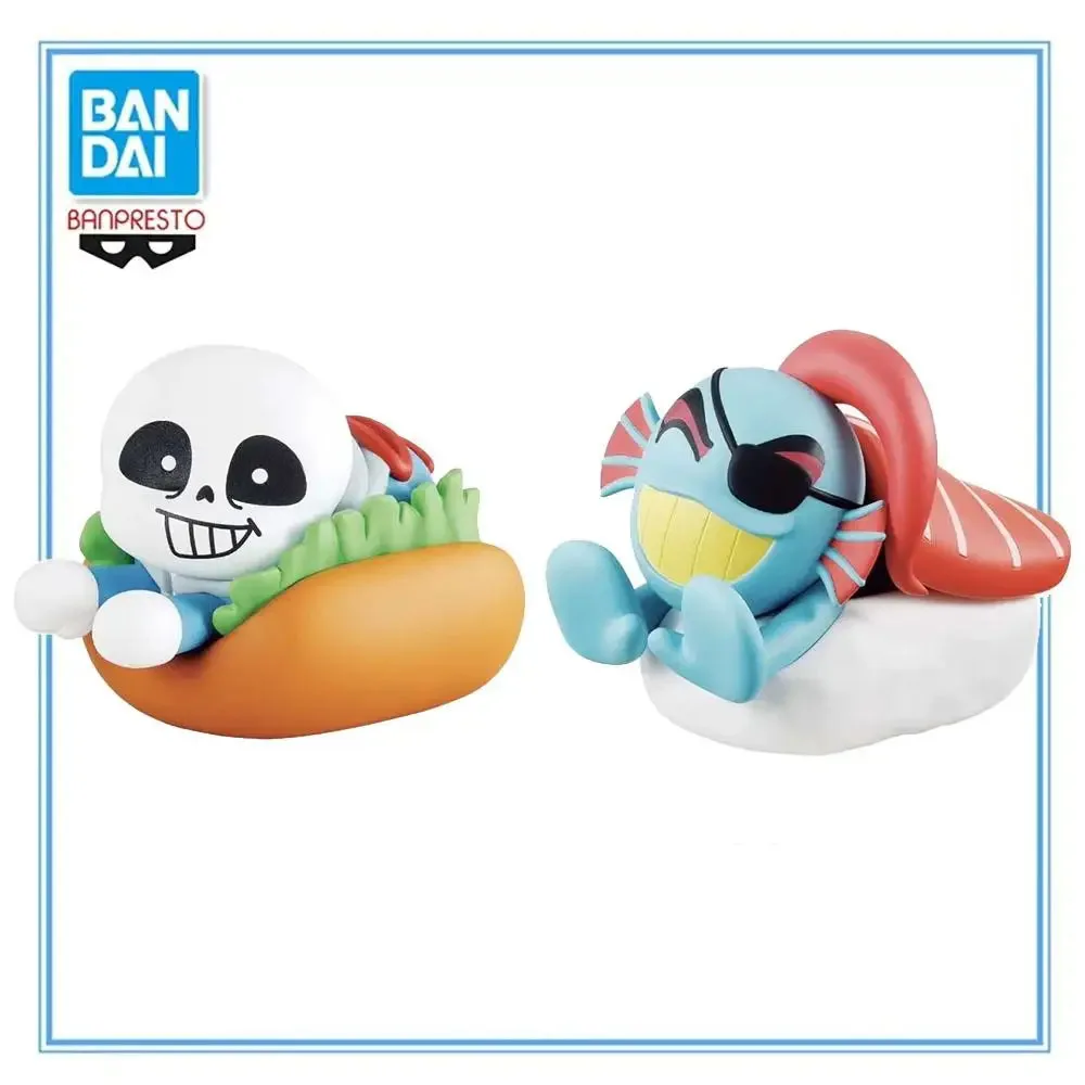 Originele BANDAI BANPRESTO UNDERTALE Sans Undyne PVC Desktop Decoratie Anime Karakter Model Collectie Speelgoed Gift