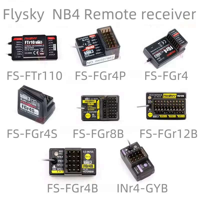 Flysky NB4 Remote control receiver FGR4 FGR8B R12B Gyroscope receiver FGR4B INr4-GYB