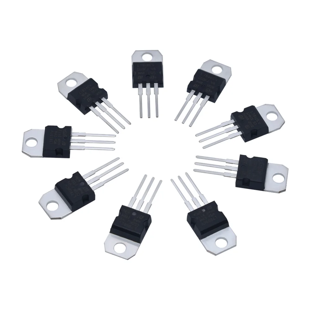 L7805CV TO220 L7805 TO-220 L7806CV L7808CV L7809CV L7812CV L7815CV L7824CV L7905CV L7908CV L7909CV L7912CV L7915CV L7924CV, 10 unidades