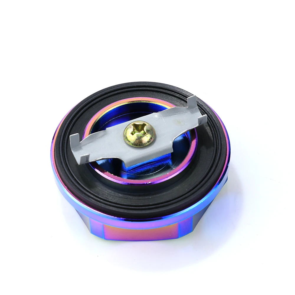 Neo Chrome Ralliart Aluminum Engine Oil Cap Tank Cover For Mitsubishi