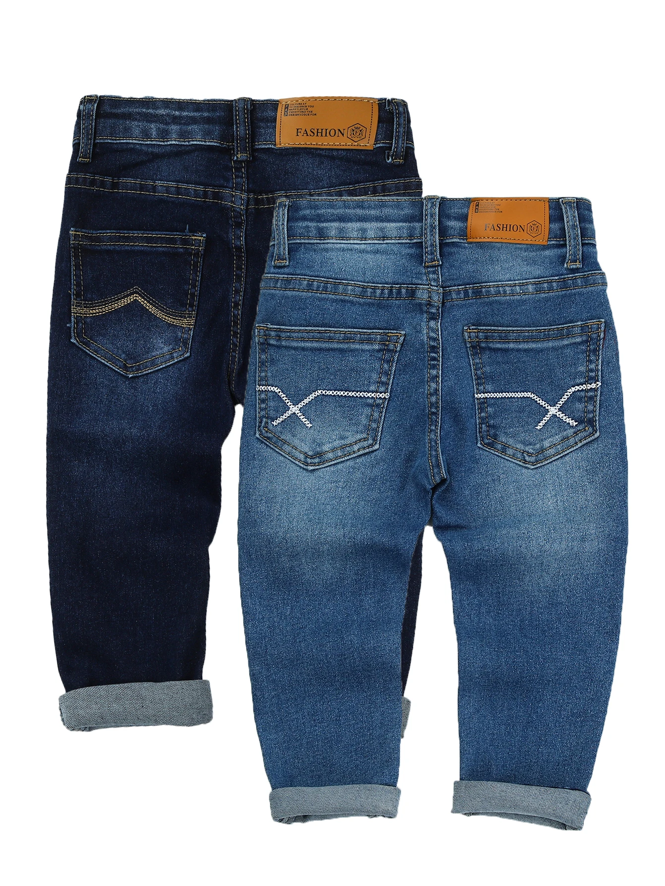 Baby Boys Slim Jeans Toddler Solid Casual Denim Pants Infant Children Soft Trousers Kid Clothing Spring Autumn