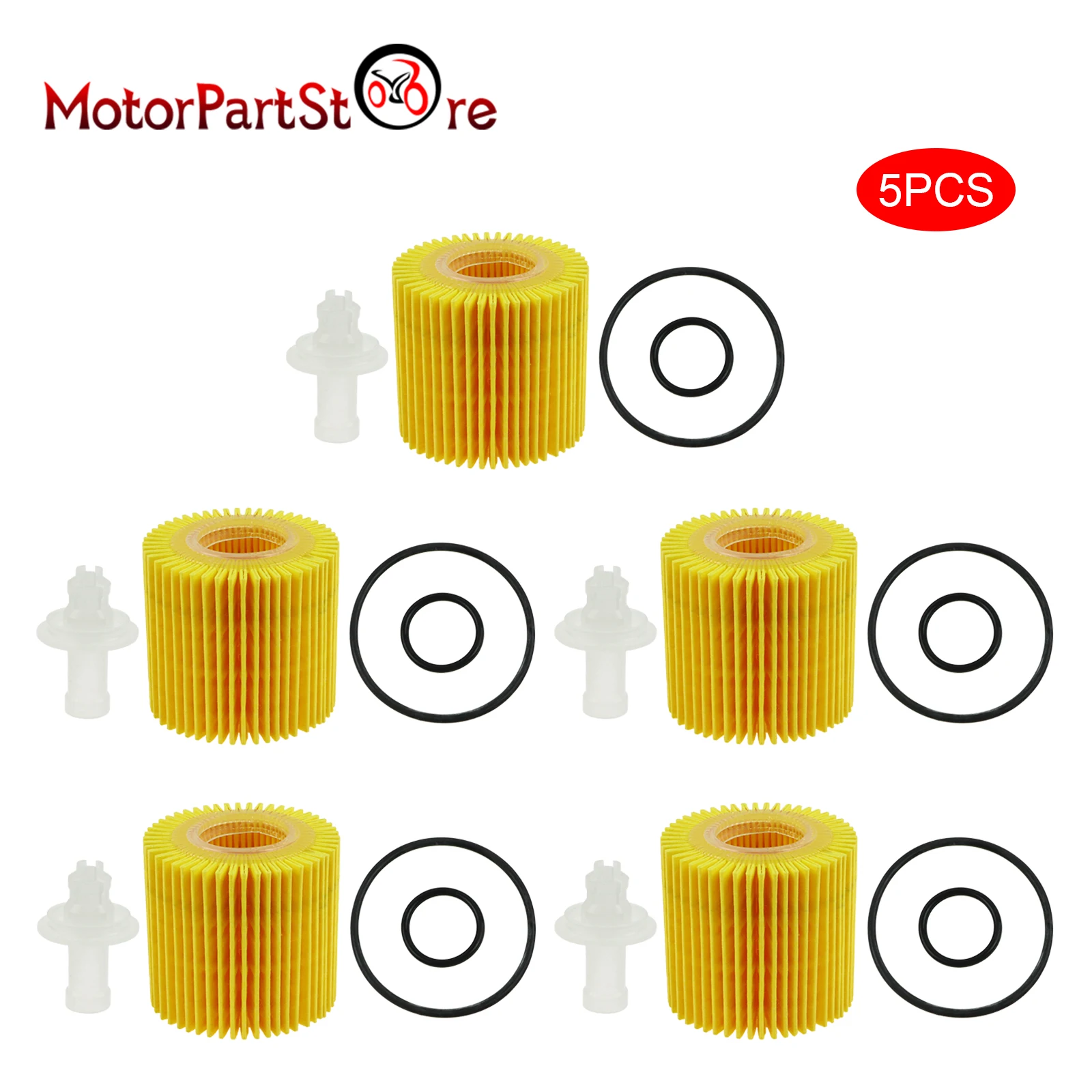 5pcs Oil Filter for Toyota Corolla Prius Matrix C-HR CT200H Pontiac Scion IM XD 04152-37010 04152-YZZA6