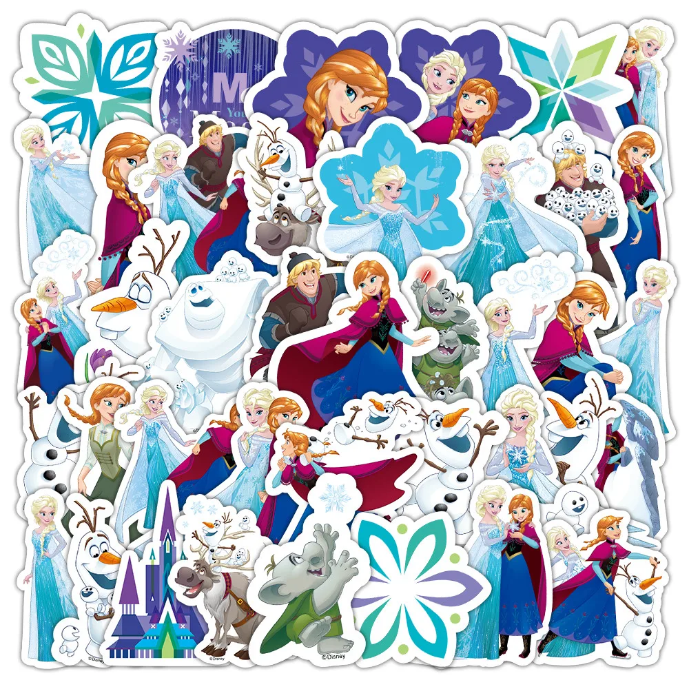 

50PCS Frozen 1 Stickers - DIY Decor for Journal, Notebook & Craft Projects