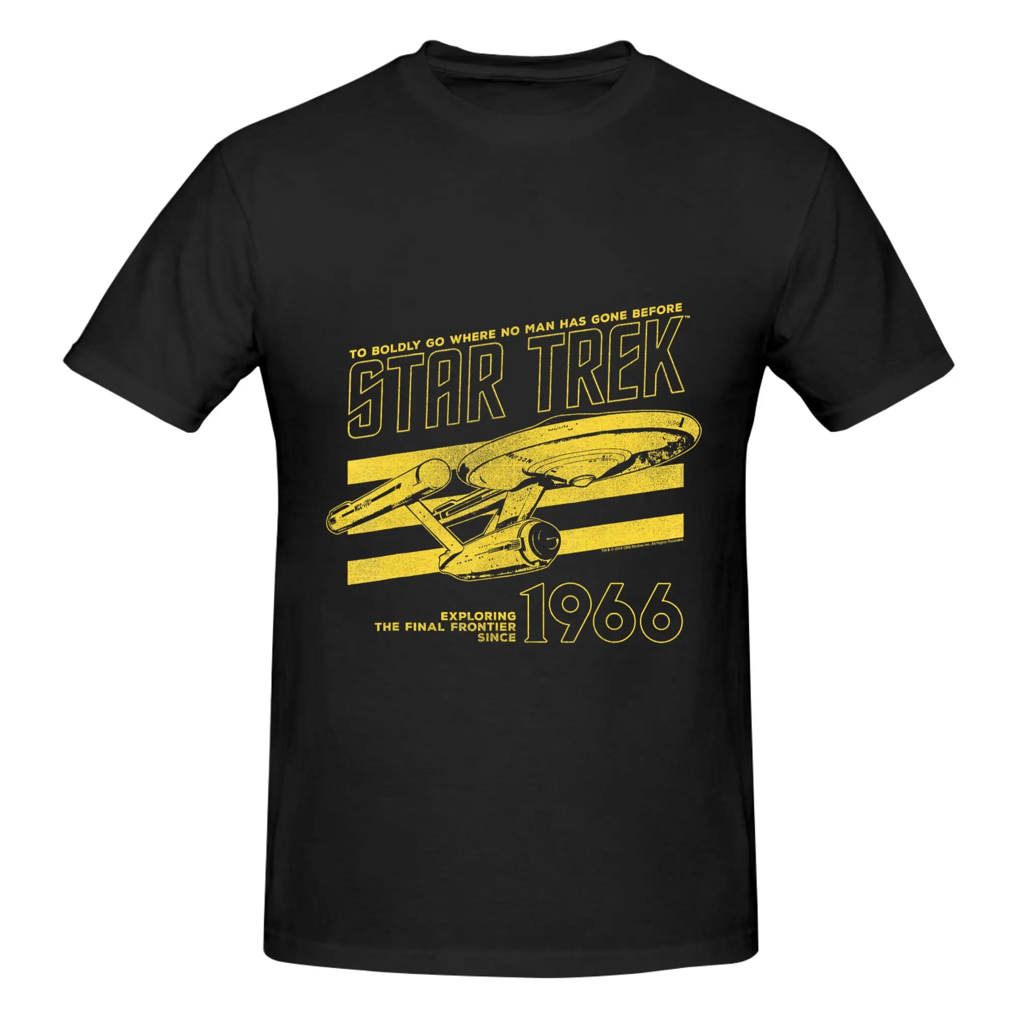 1 Piece Enterprise Graphic 100% Cotton T-Shirt Star Treks Tops Tees For Men