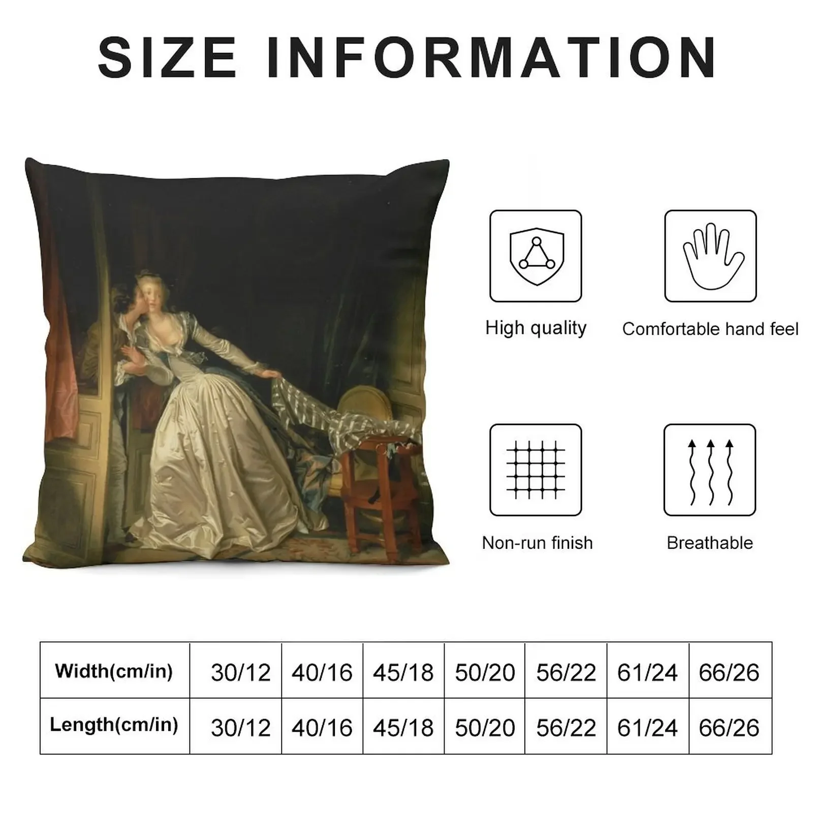 The Stolen Kiss - Jean-Honoré Fragonard Throw Pillow luxury decor Cushion Cover Set pillow