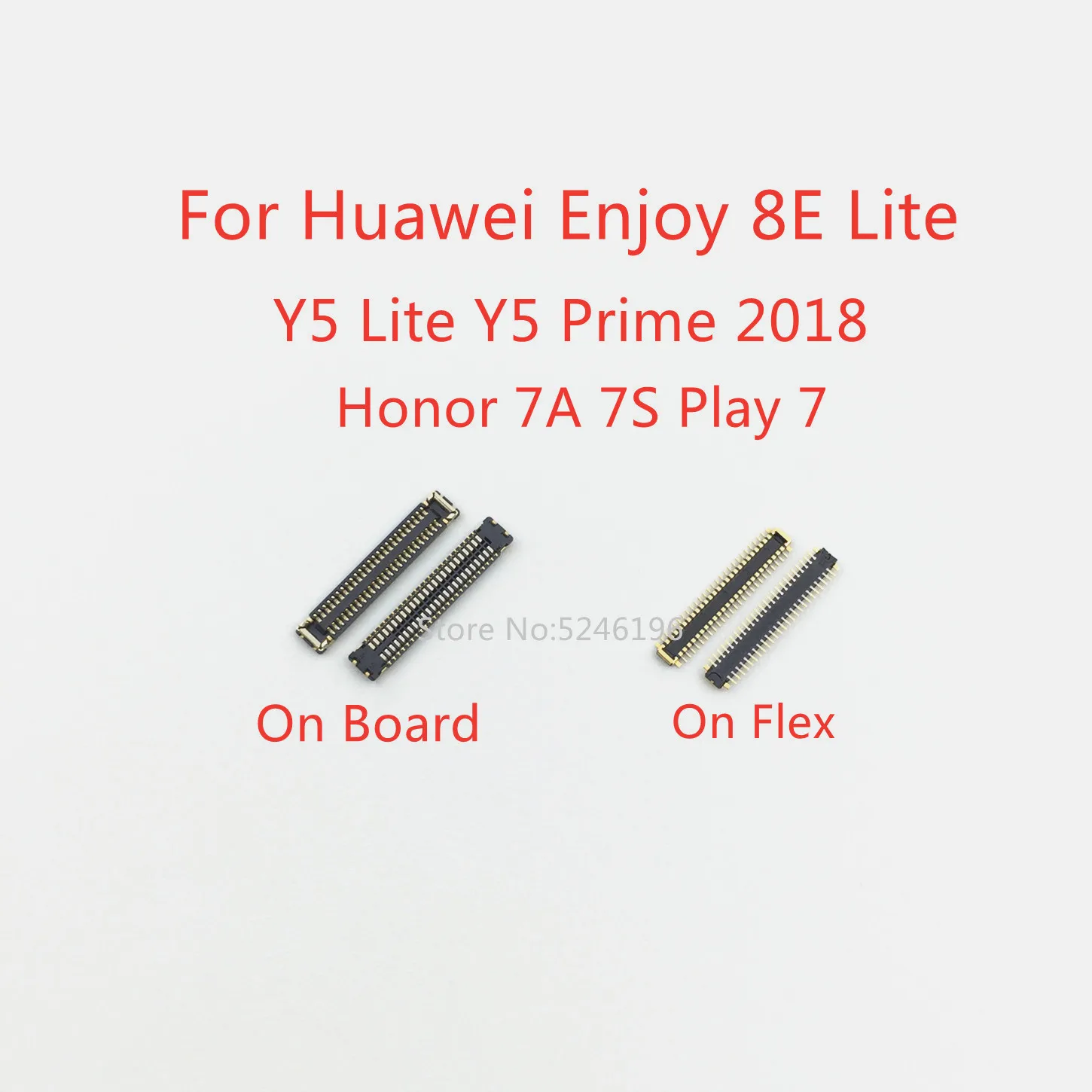 5-10Pcs LCD Display Screen FPC Connector 50Pin For Huawei Enjoy 8E Lite  Y5Lite Y5 Prime 2018 Honor 7A 7S Play 7 Plug On Board