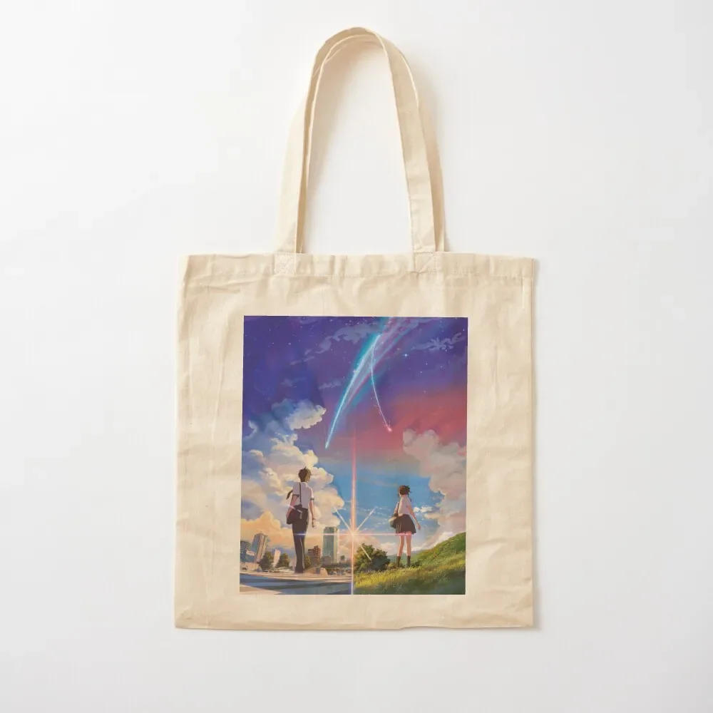 

Kimi no Na wa Tote Bag shopping bags foldable cloth bag woman Customizable tote bag