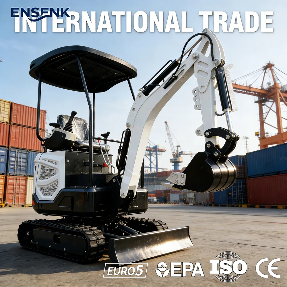 

Mini Excavator 1.0Ton 1.2Ton Kubota Engine Construction 1.8Ton 3.0Ton Multifunctional Excavators CE Fast Delivery Factory Direc