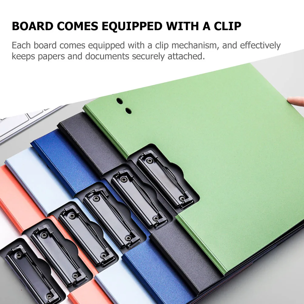 

2Pcs Writing Tablet Pad A4 Size School Supplies Clipboard Folder Document Organizer Smooth Edge Round Corner Portable