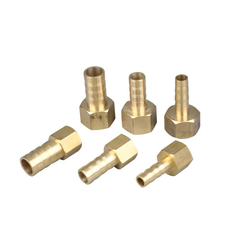 

High Quality 2 Pieces Brass BSP Female Thread Raccord 3/4" for Tube 10mm Hose Barb Connector Adapter Set